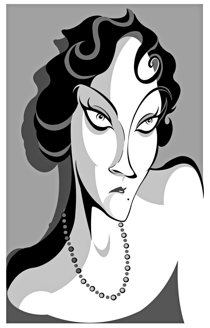 Gloria Swanson door Neale Osborne