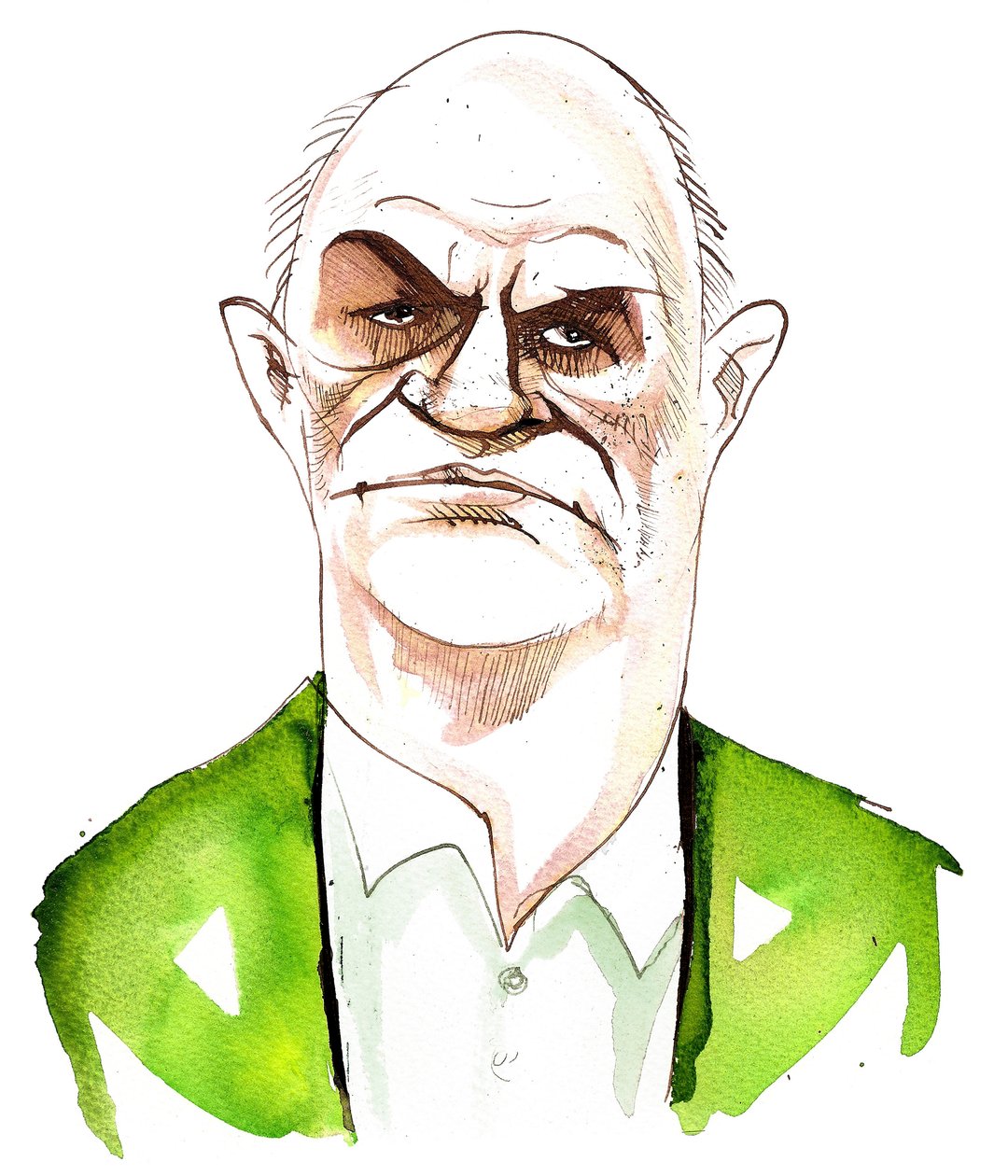 Colm Toibin (Ierse romanschrijver, geboren 1955); karikatuur door Neale Osborne
