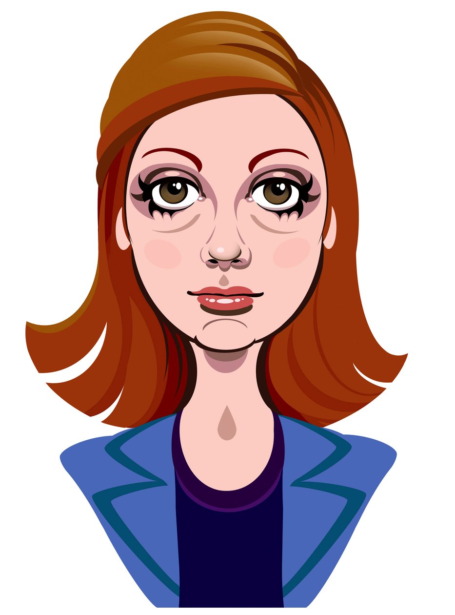 Karen Gillan als Amy Pond, assistent van Doctor Who in de BBC-televisieserie met dezelfde naam door Neale Osborne