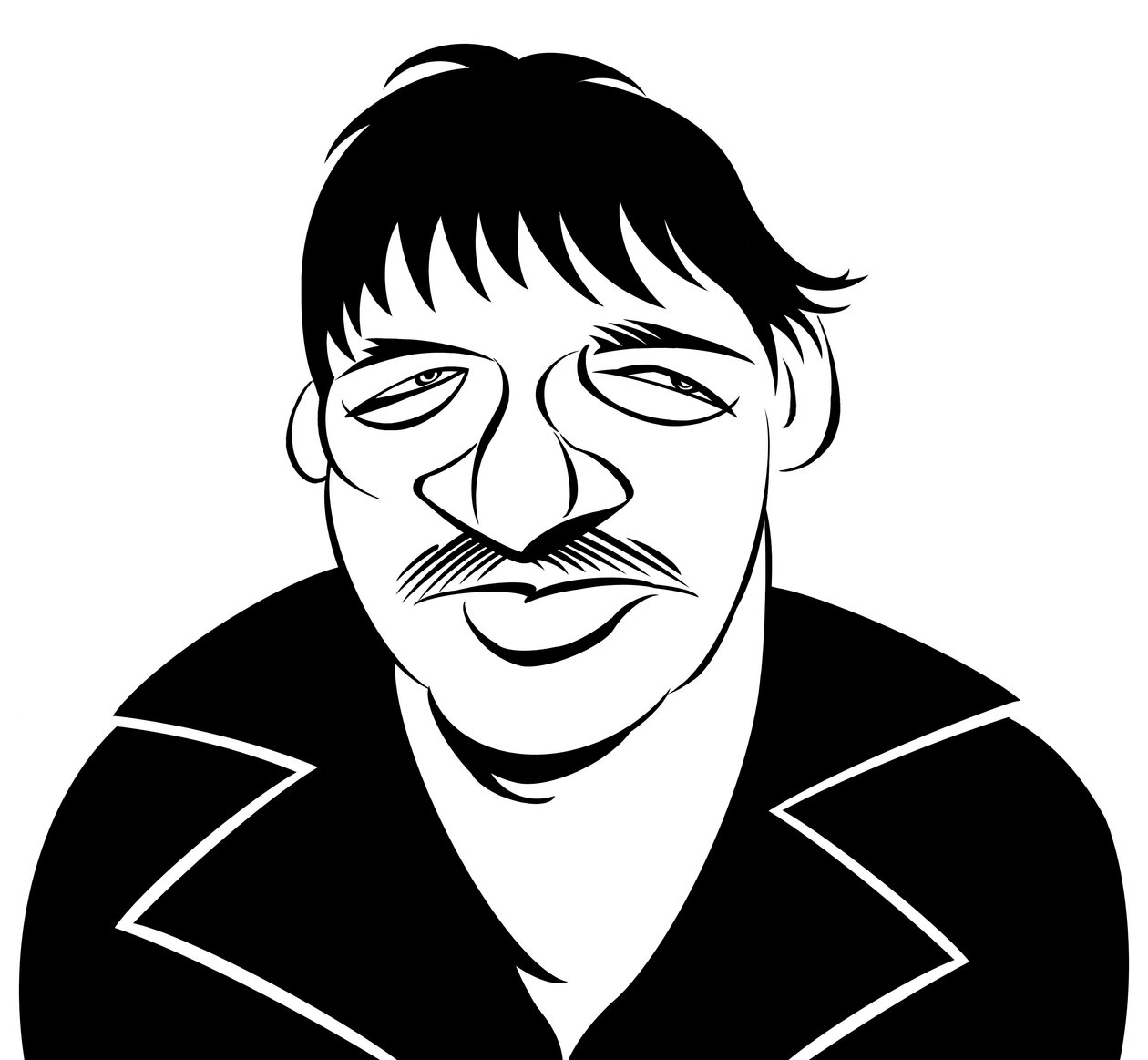 Rainer Werner Fassbinder, Duitse filmmaker, acteur, toneelschrijver en theaterregisseur door Neale Osborne