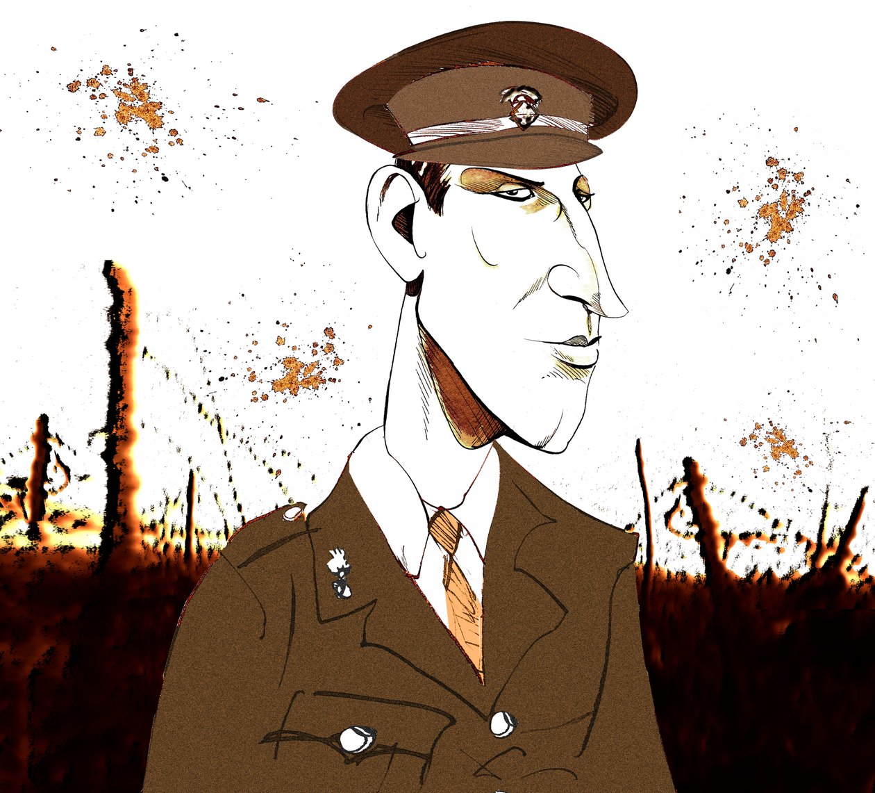 Siegfried Sassoon, Engelse dichter en romanschrijver, 1886-1967 door Neale Osborne