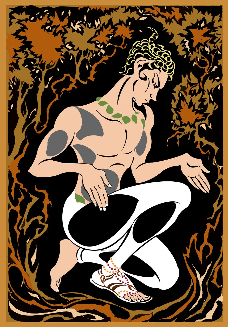 Vaslav Nijinsky als de faun in L