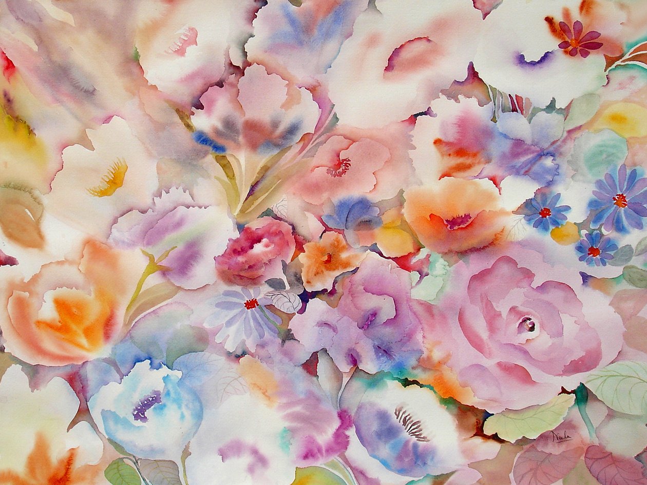 Zomerbloemen door Neela Pushparaj