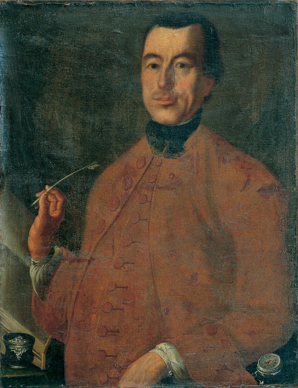 De geoloog A. Josef Atzel door Leopold Blonder
