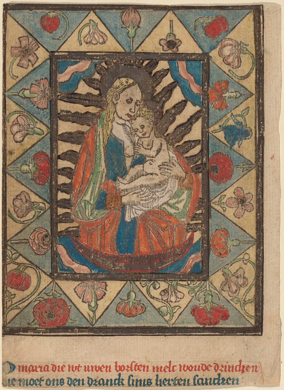 De Madonna en Kind door Netherlandish 15th Century