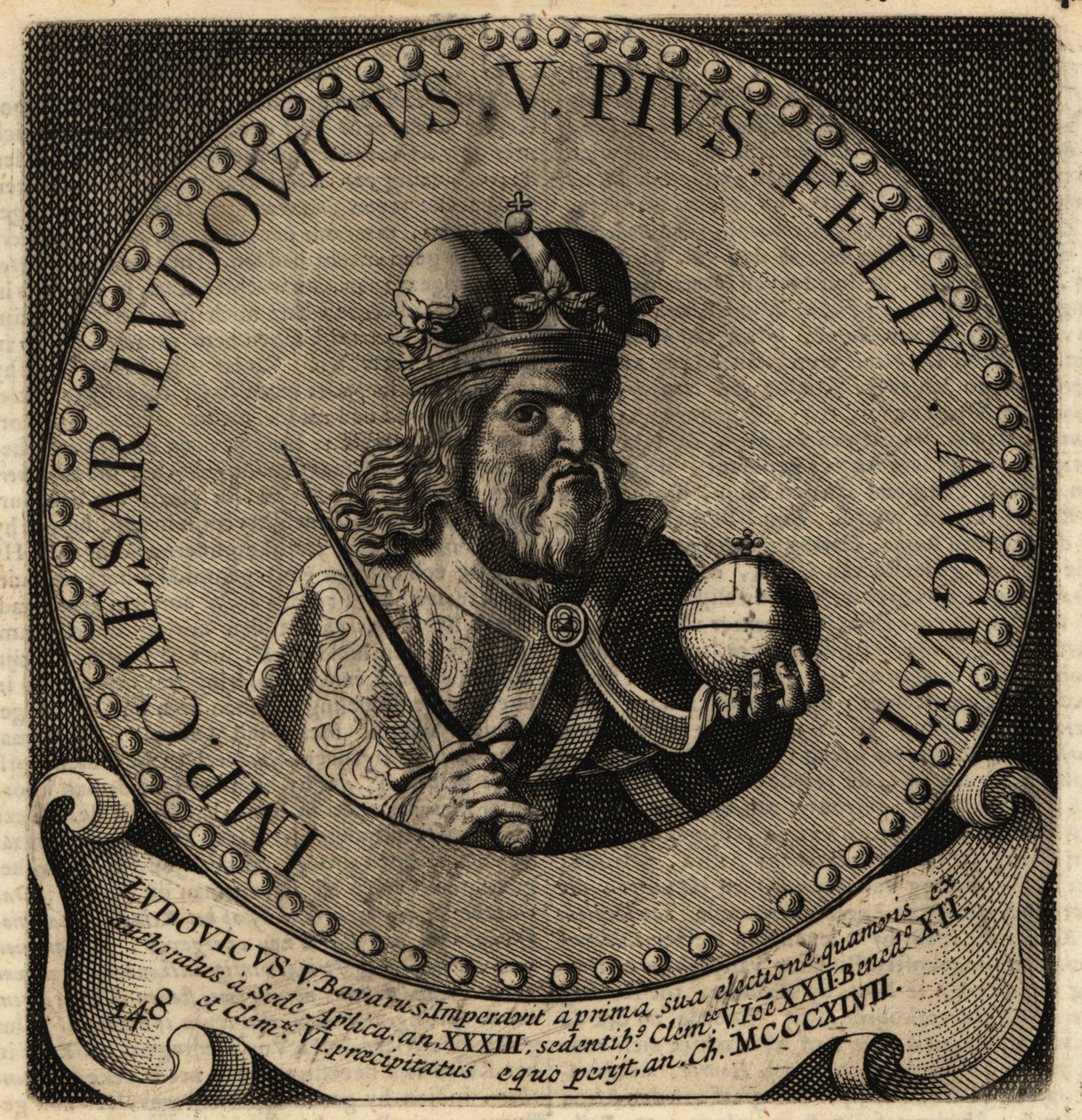 Heilige Roomse Keizer Lodewijk IV. door Netherlandish School