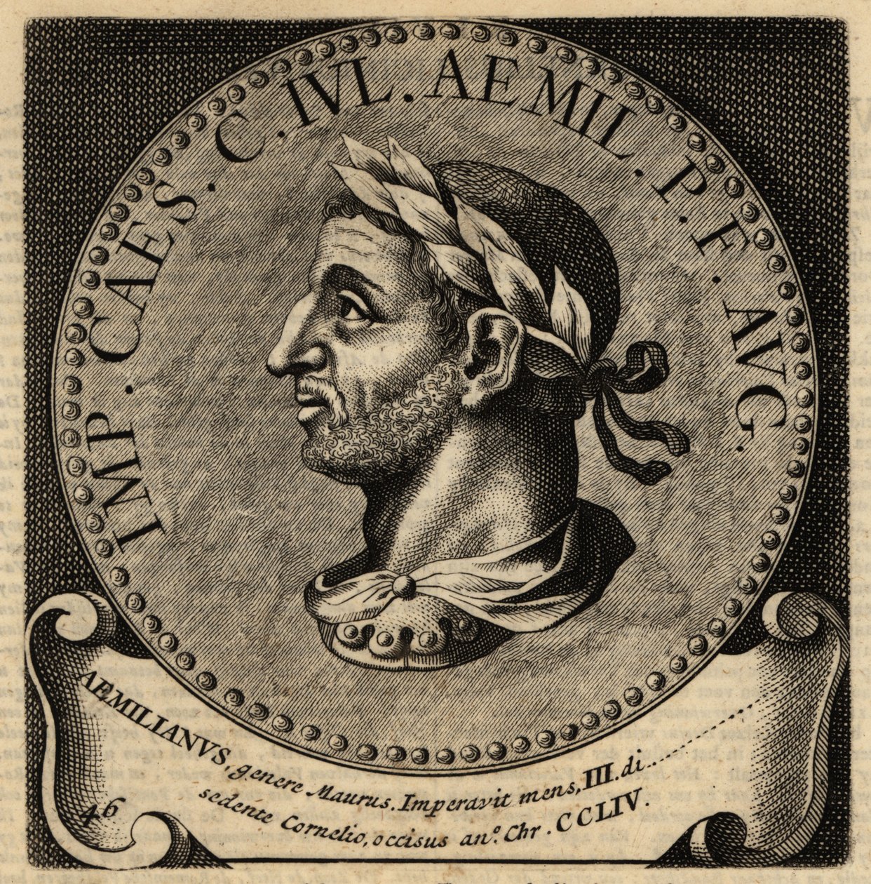 Portret van Romeinse keizer Aemilianus door Netherlandish School