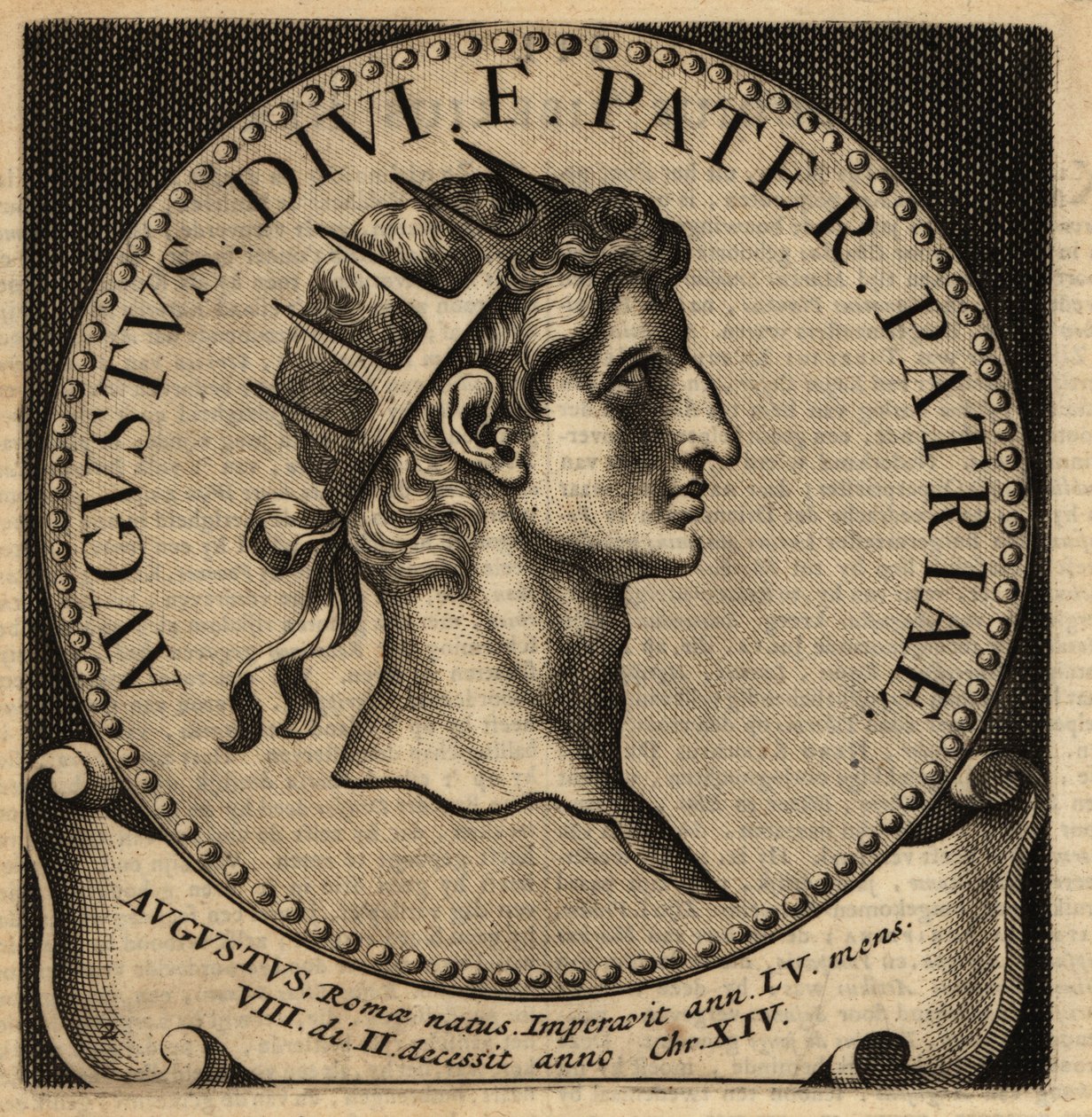 Portret van Romeinse keizer Augustus door Netherlandish School