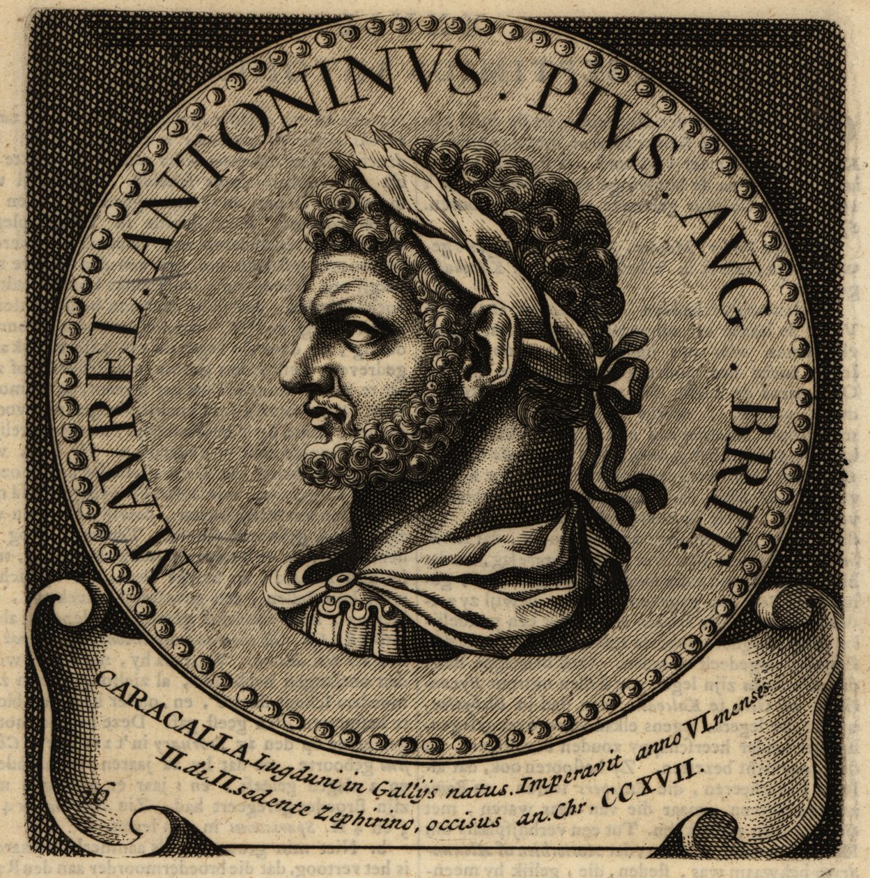 Portret van Romeinse keizer Caracalla door Netherlandish School