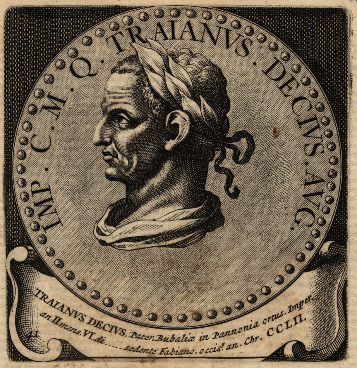 Portret van Romeinse keizer Decius door Netherlandish School