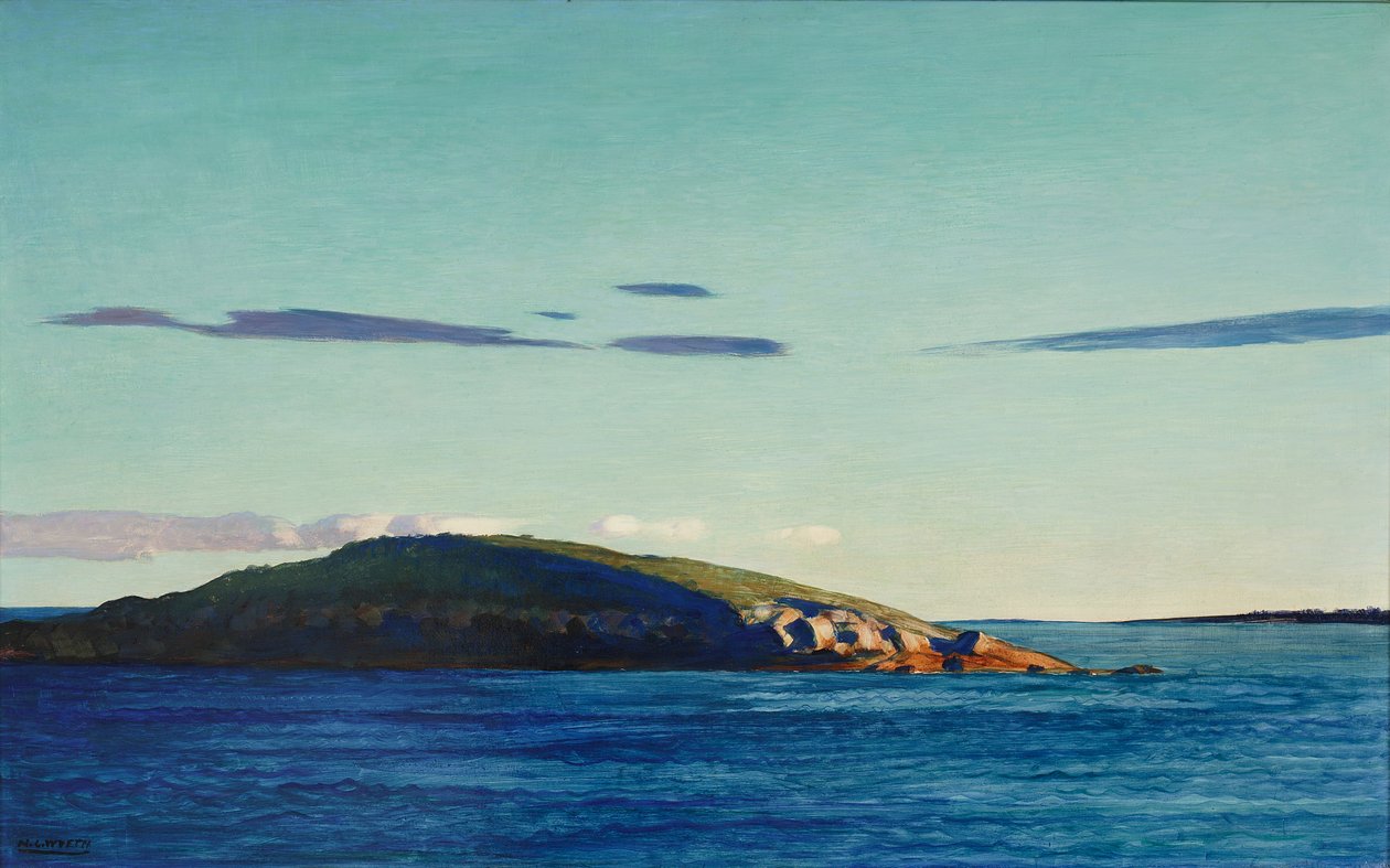 Blubber Island, Maine, 1938 door Newell Convers Wyeth