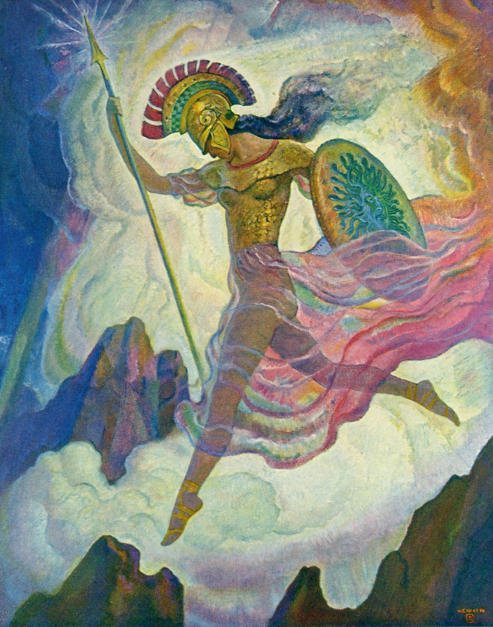 Athene door Newell Convers Wyeth