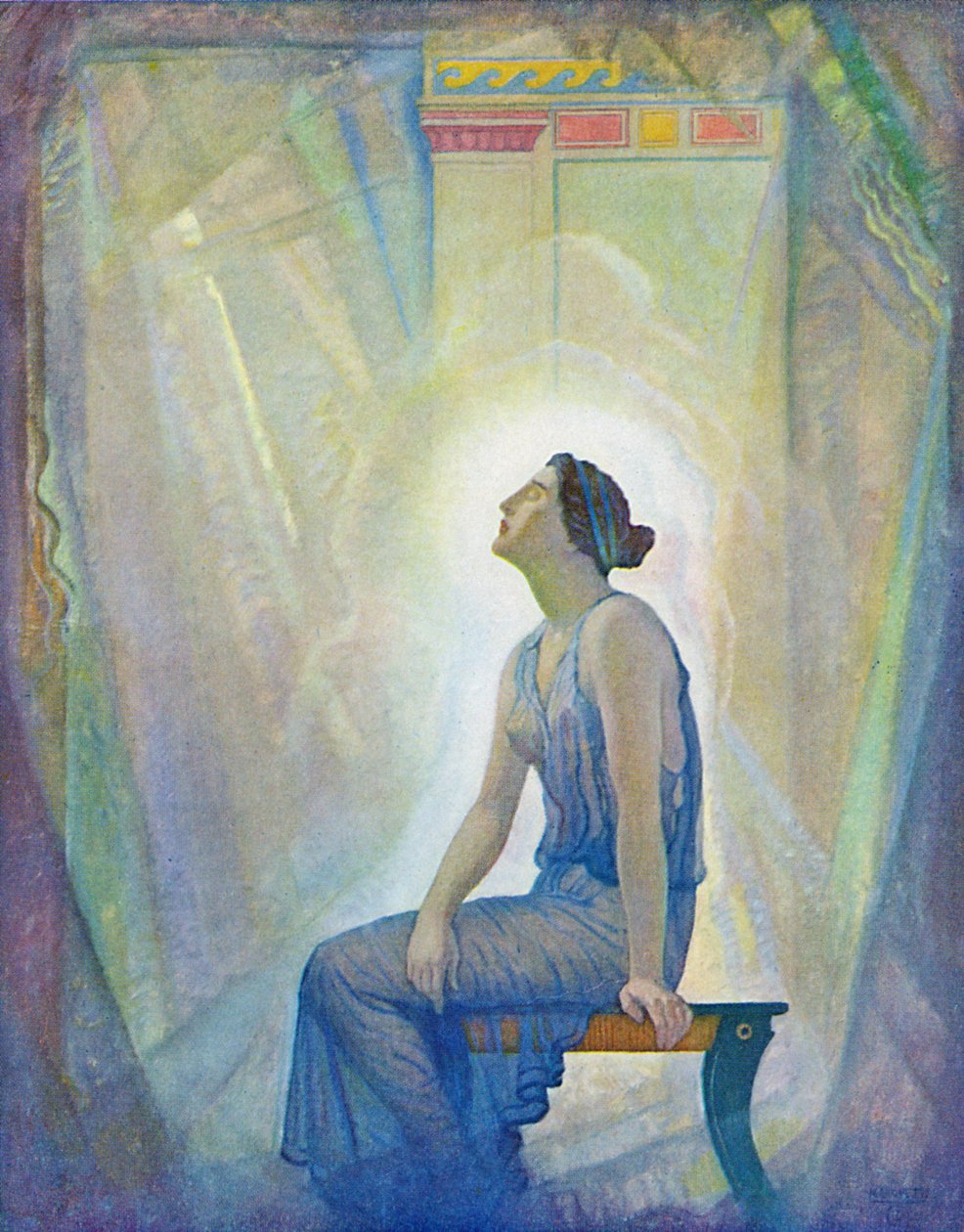 De rouwende Penelope, 1929 door Newell Convers Wyeth