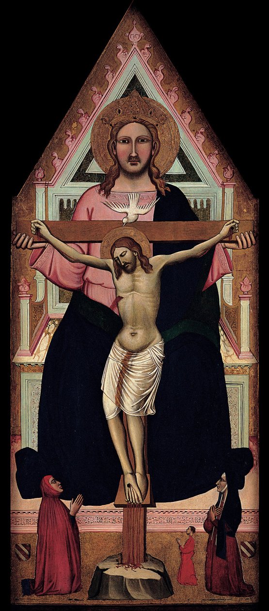 De Drie-eenheid door Niccolò Pietro di Gerini