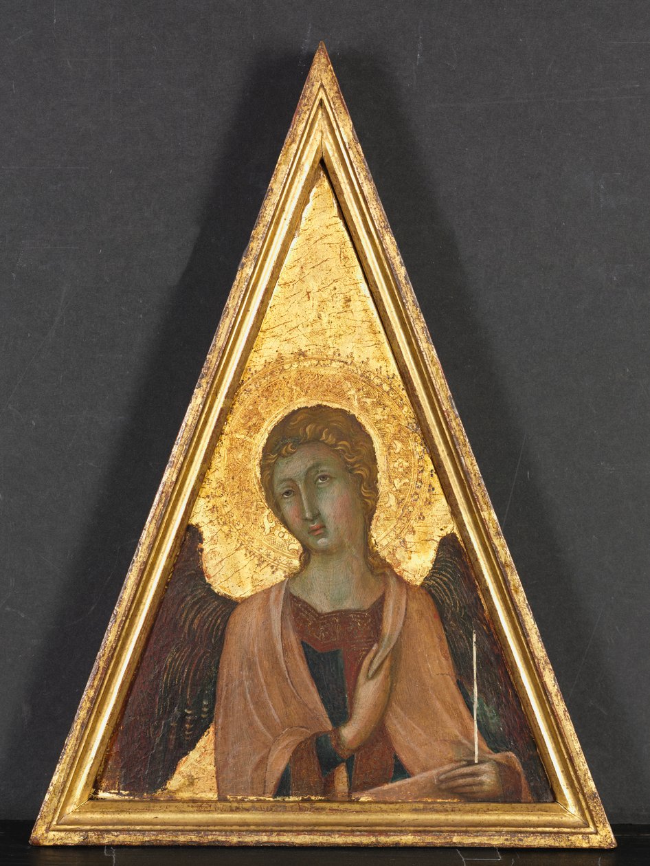 Pinnakel met engel, ca. 1340 door Niccolò di Segna