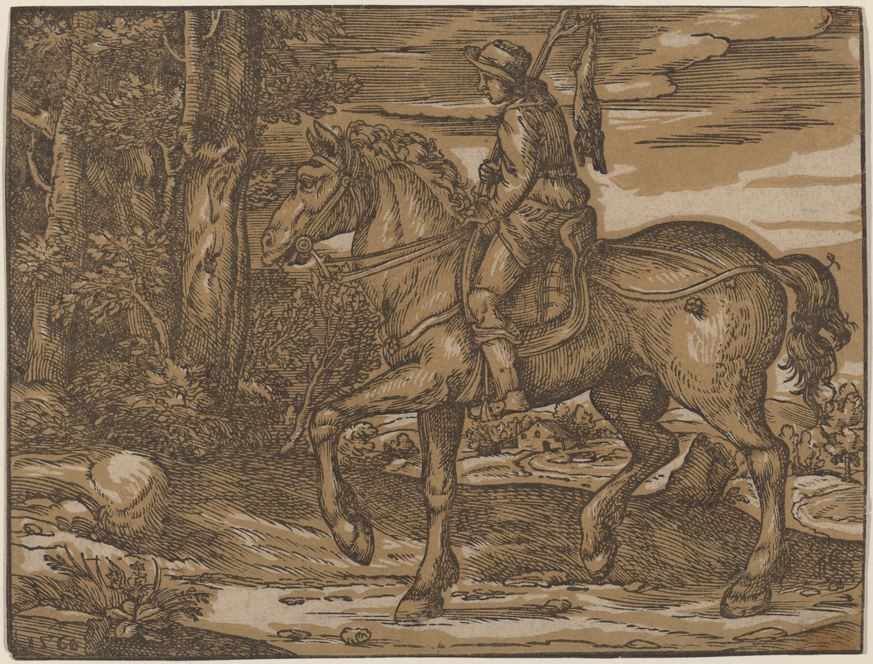 Jager te Paard door Niccolo Boldrini