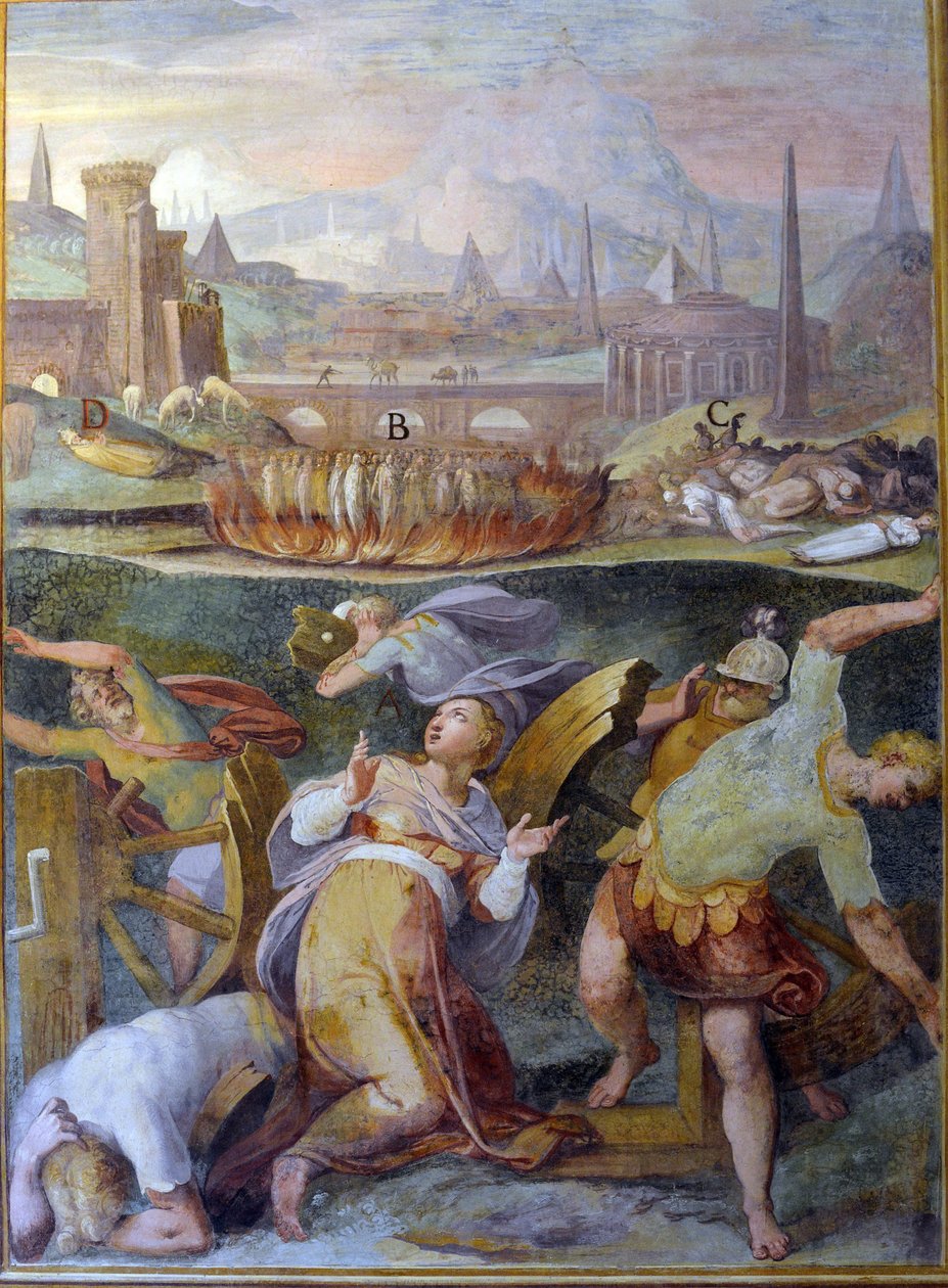 Martelaar van de eerste christenen door Niccolo called Pomarancio Circignani