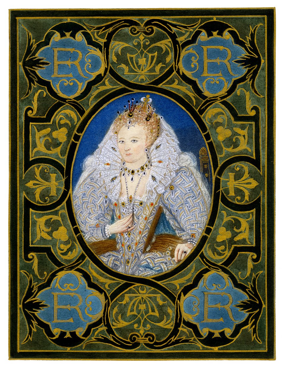 Koningin Elizabeth I, 16e eeuw, 1896 door Nicholas Hilliard