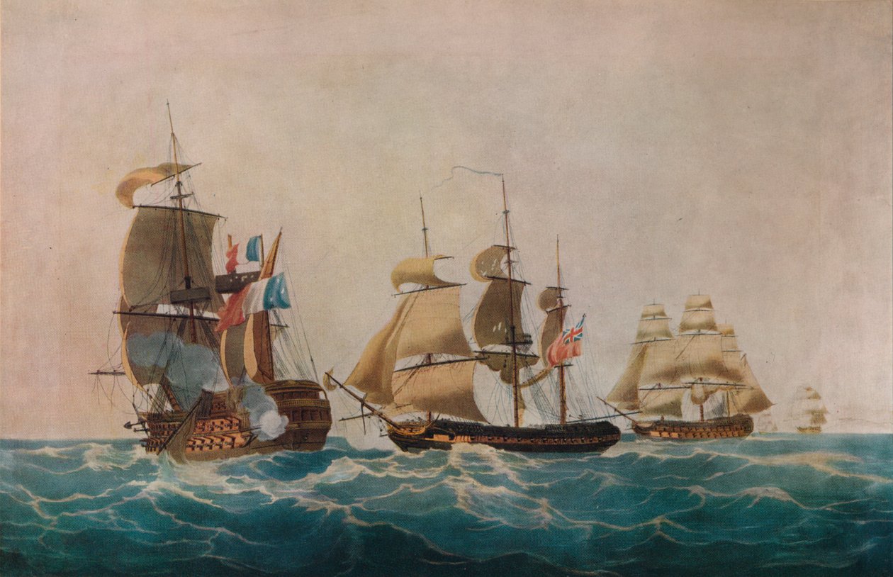 Verovering van de Guillaume Tell door Nicholas Pocock