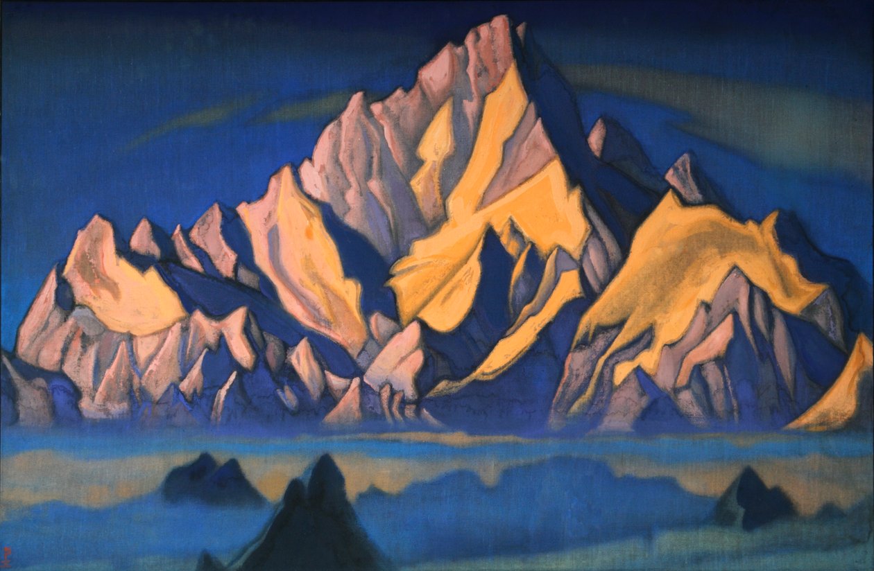 Woning van Gesar, 1947 door Nicholas Roerich