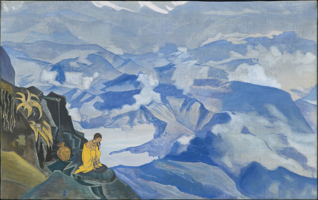 Druppels van Leven, serie Sikkim, 1924 door Nicholas Roerich