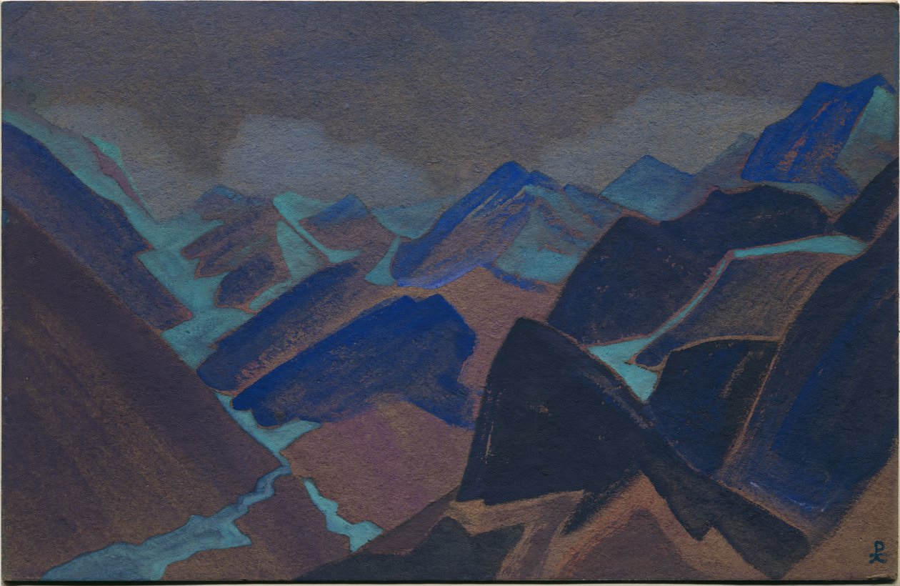 Gletsjers van Lahul door Nicholas Roerich