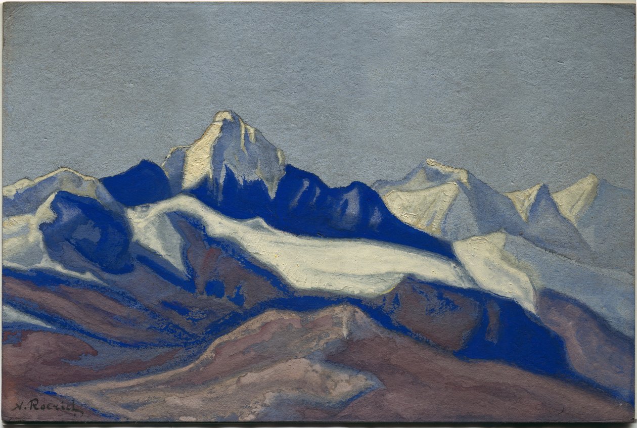 Himalaya, 1945 door Nicholas Roerich
