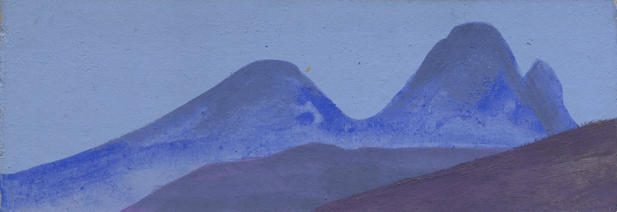Bergstudie, ca. 1936-47 door Nicholas Roerich