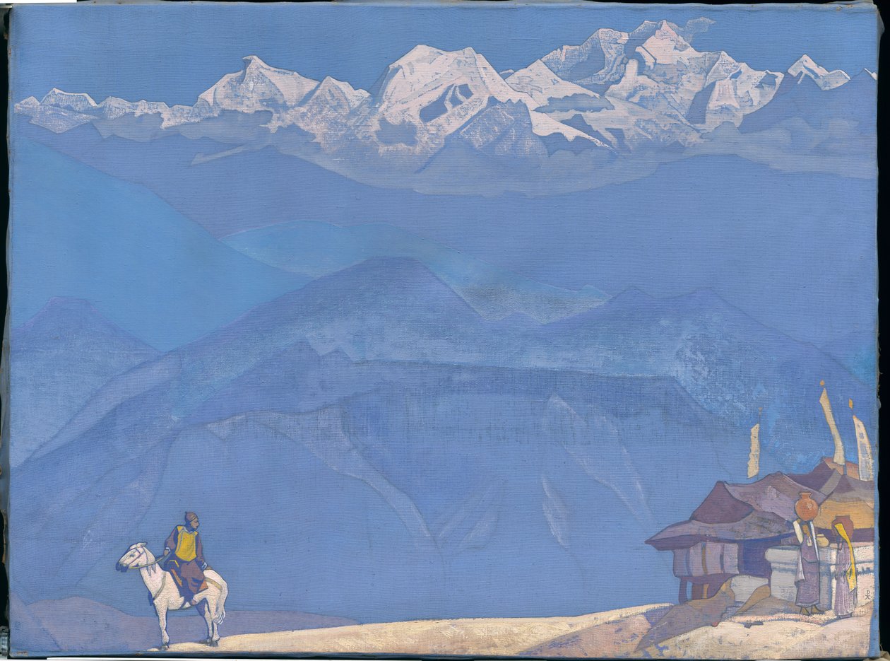 "Herinner", "Zijn Land" serie, 1924 door Nicholas Roerich