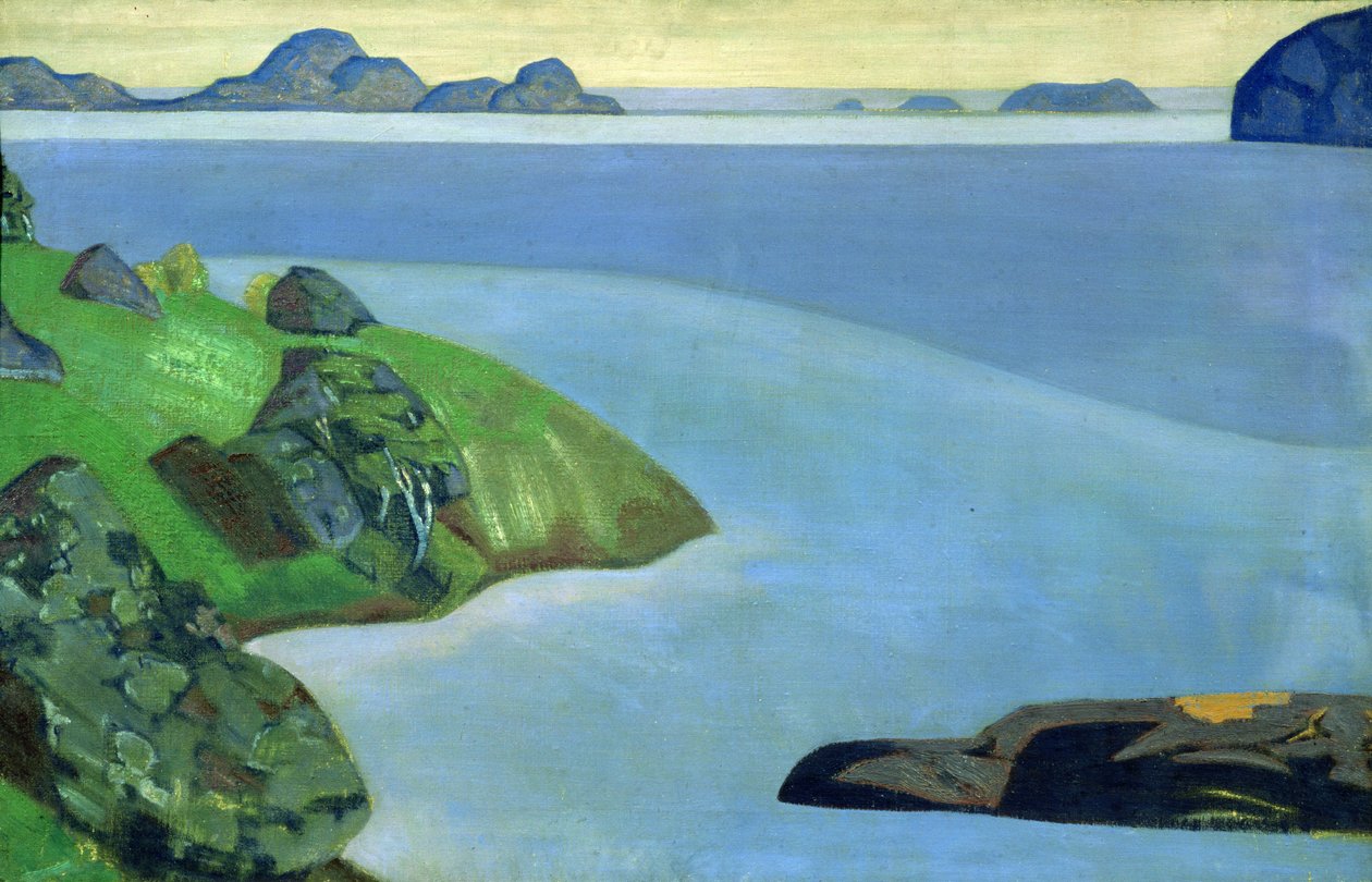 Rotsachtige Kustlandschap door Nicholas Roerich