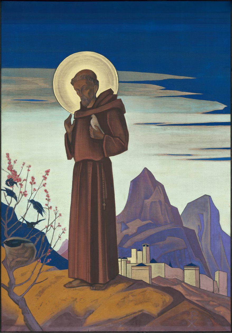 St. Franciscus, 1932 door Nicholas Roerich