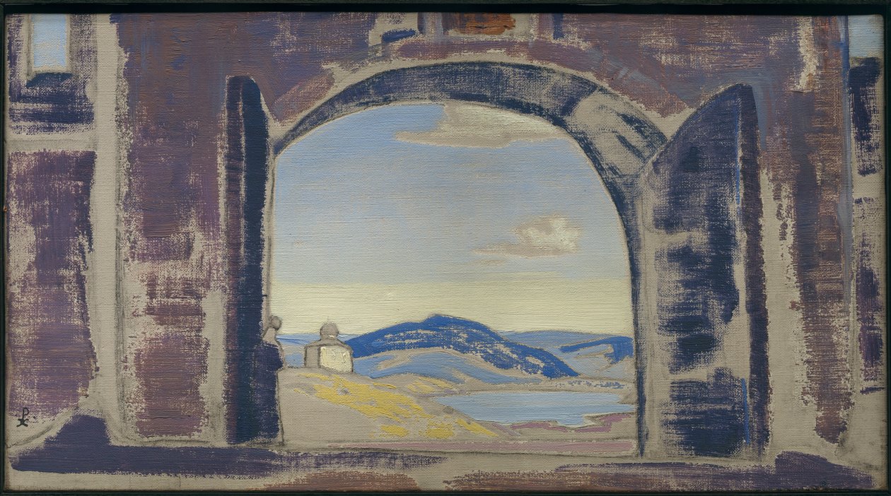 Studie voor een schilderij, ca. 1922 door Nicholas Roerich
