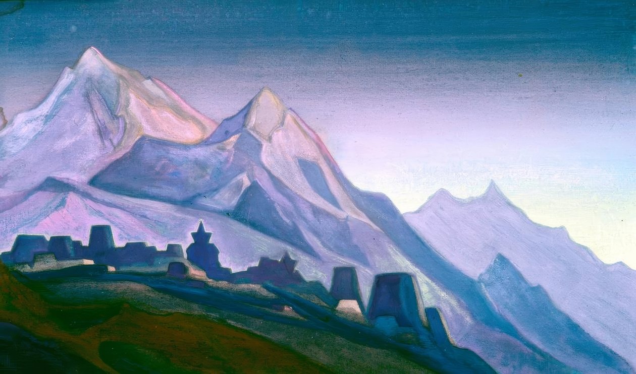Tibet door Nicholas Roerich