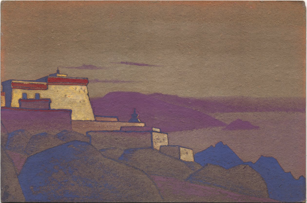 Tibet, Gelukpa Klooster door Nicholas Roerich