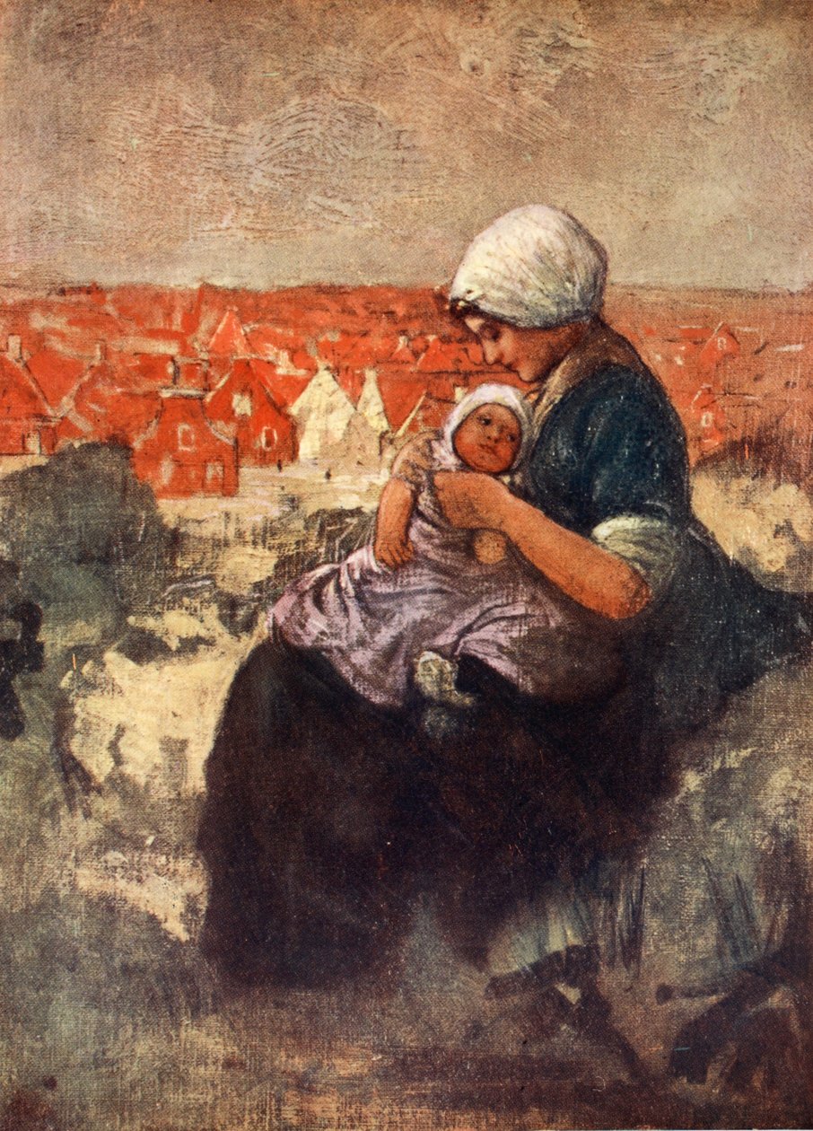 Moeder en kind van Scheveningen, 1904 door Nico Jungman