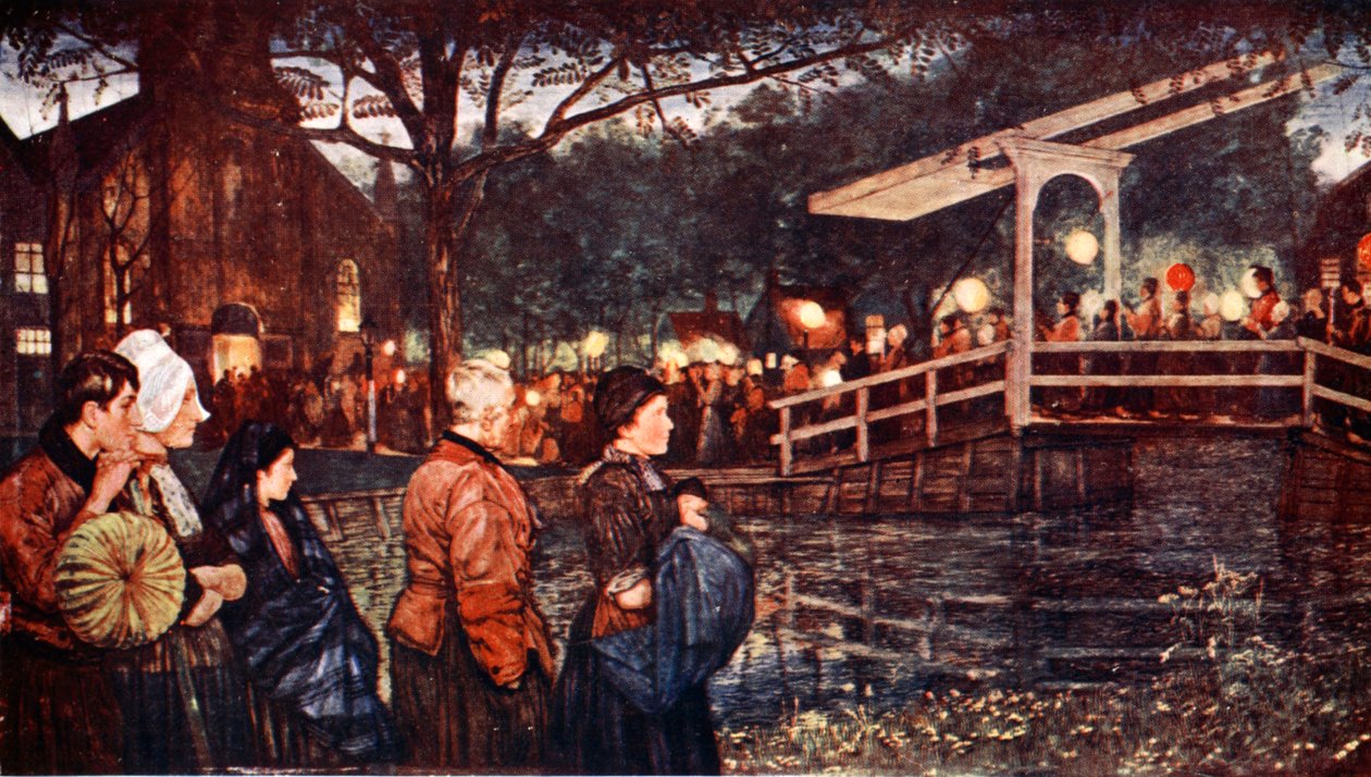 Religieuze processie I, 1904 door Nico Jungman