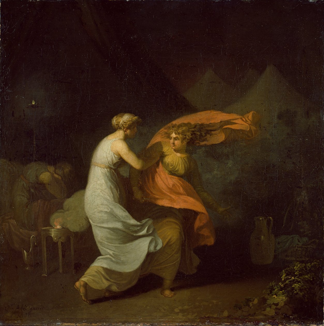 Julia en Fulvia door Nicolai Abraham Abildgaard