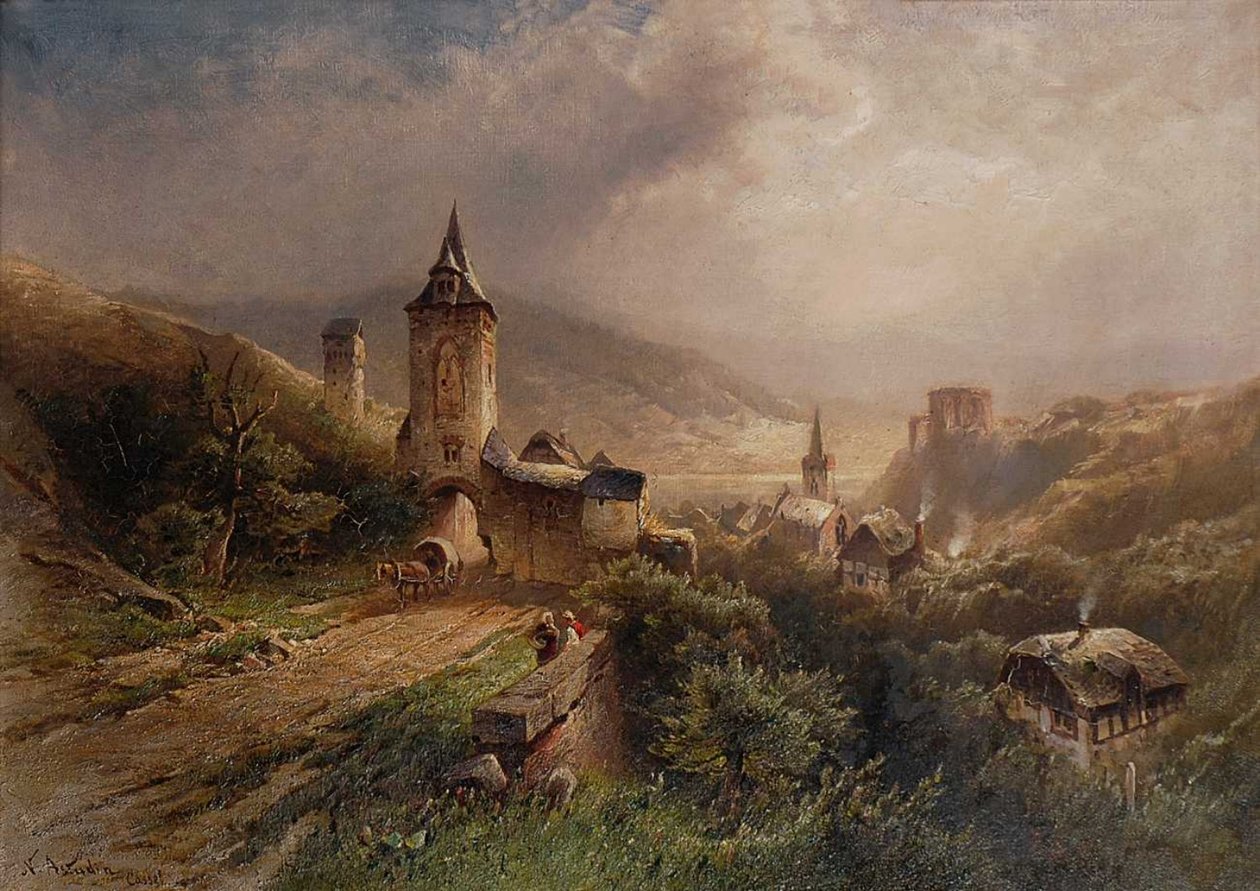 De Steegertor in Bacharach aan de Rijn door Nicolai Astudin
