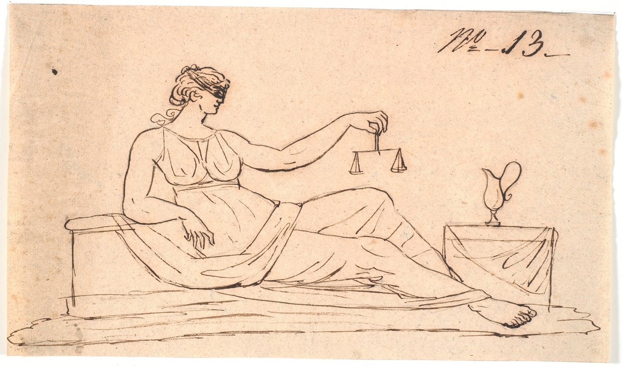 Justitia door Nicolai Abildgaard
