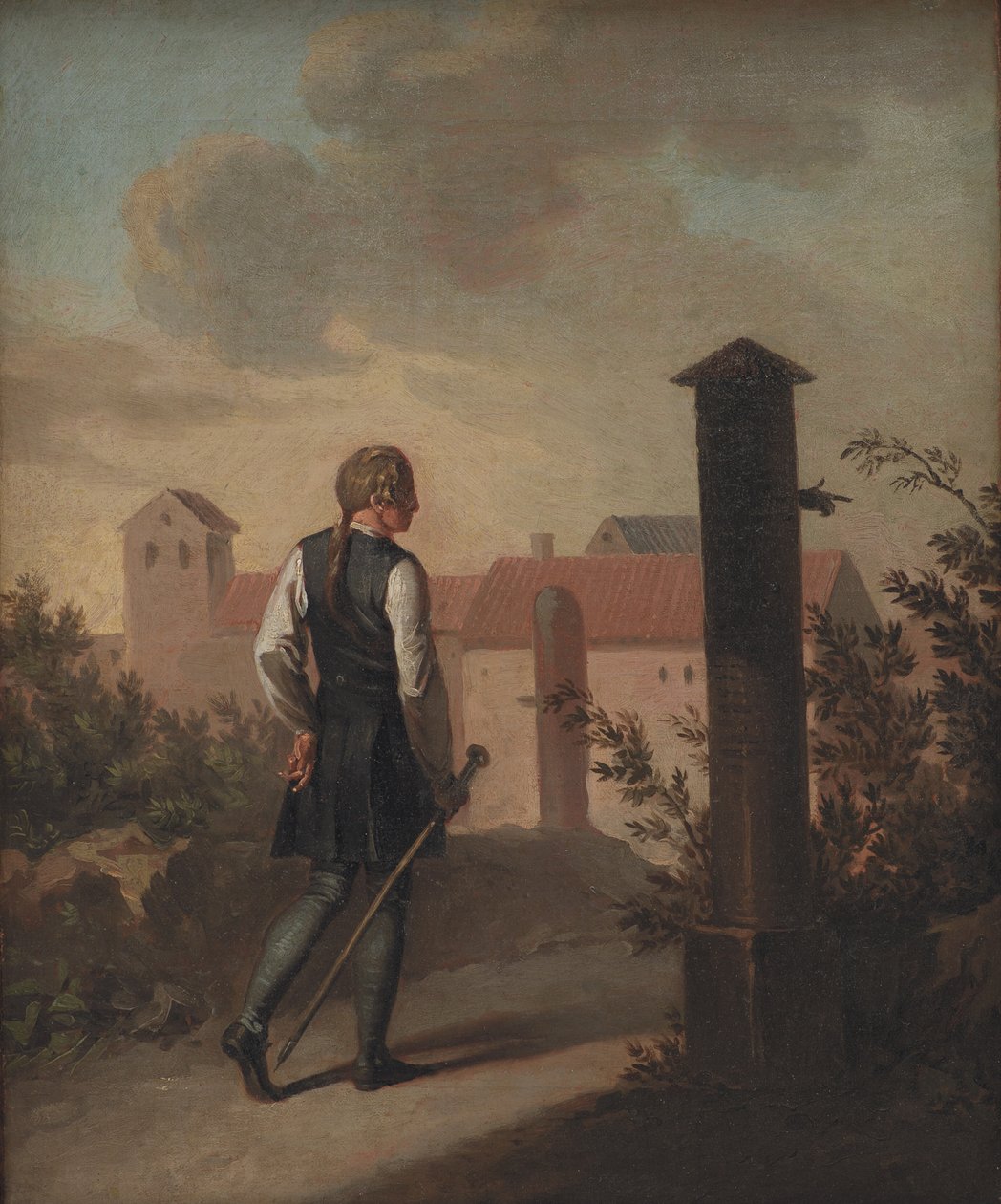 Niels Klim in Potu door Nicolai Abildgaard