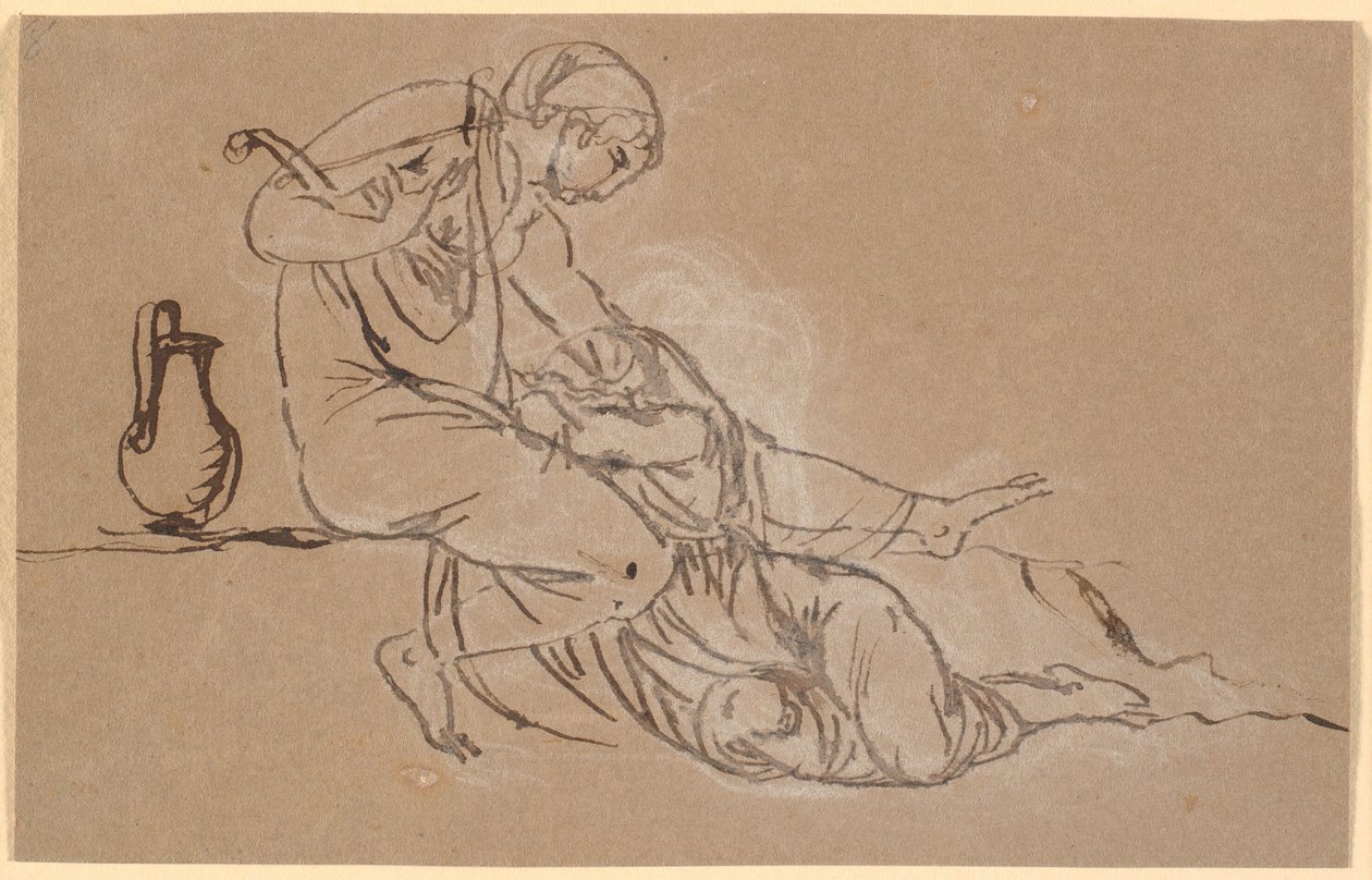 Sappho en de Mytilener door Nicolai Abildgaard