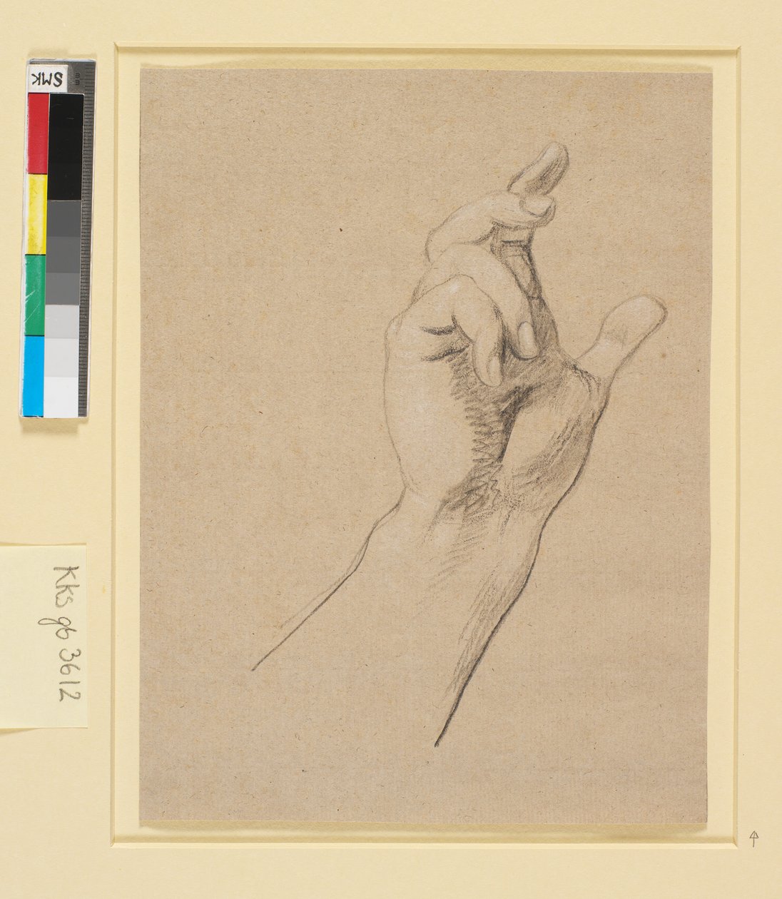 Studie van een hand door Nicolai Abildgaard