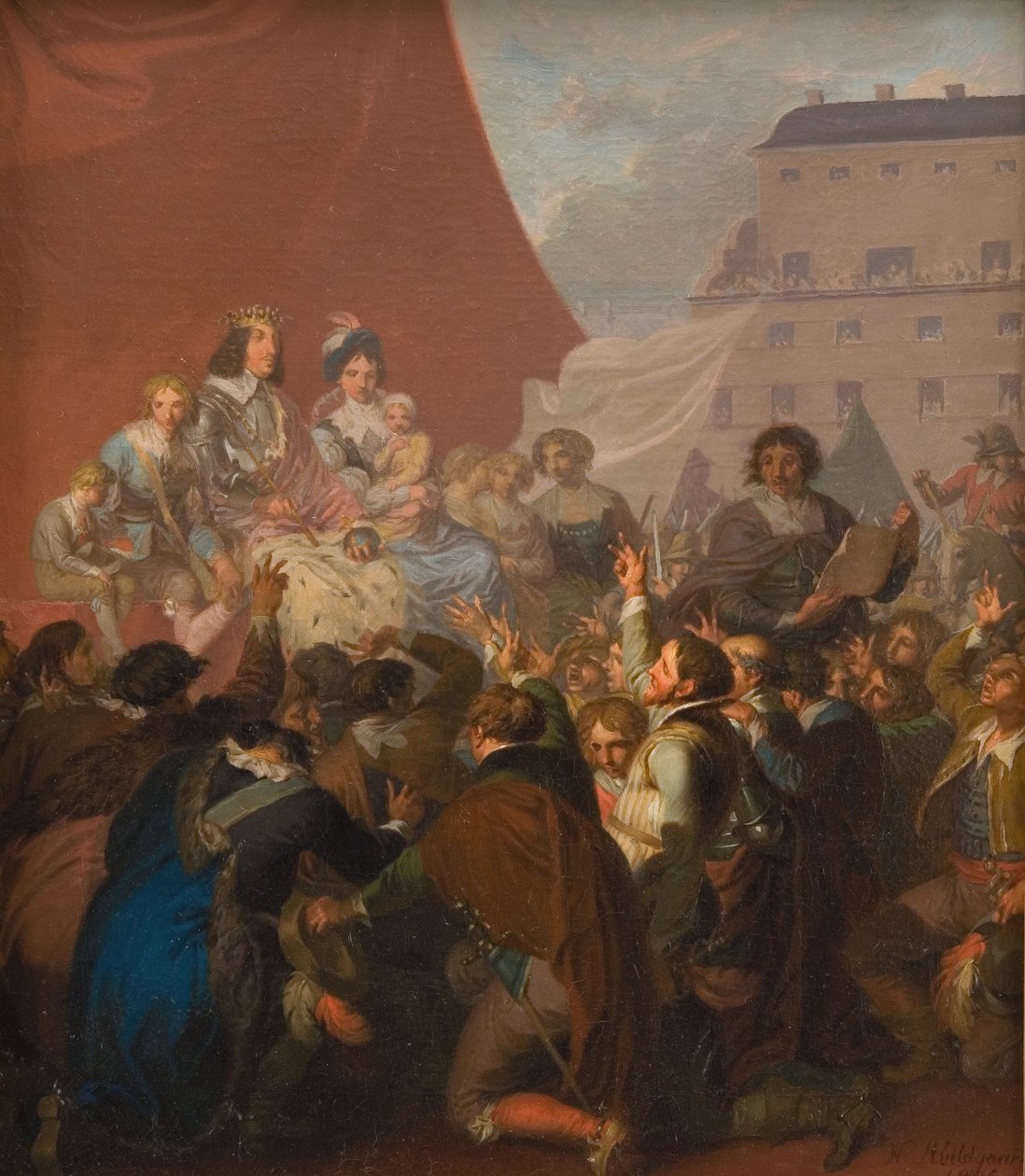 De eed van trouw in 1660 door Nicolai Abildgaard