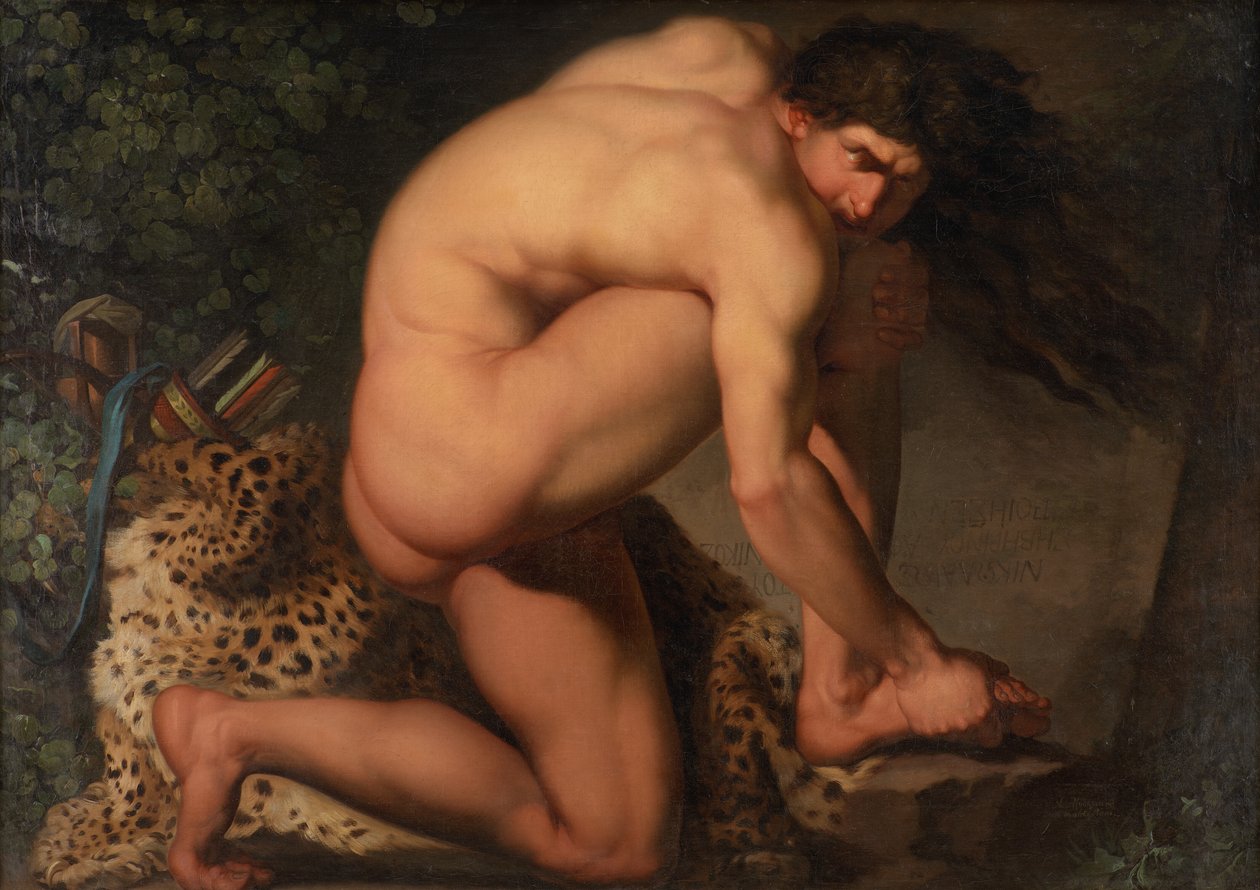 De gewonde Philoctetes door Nicolai Abildgaard