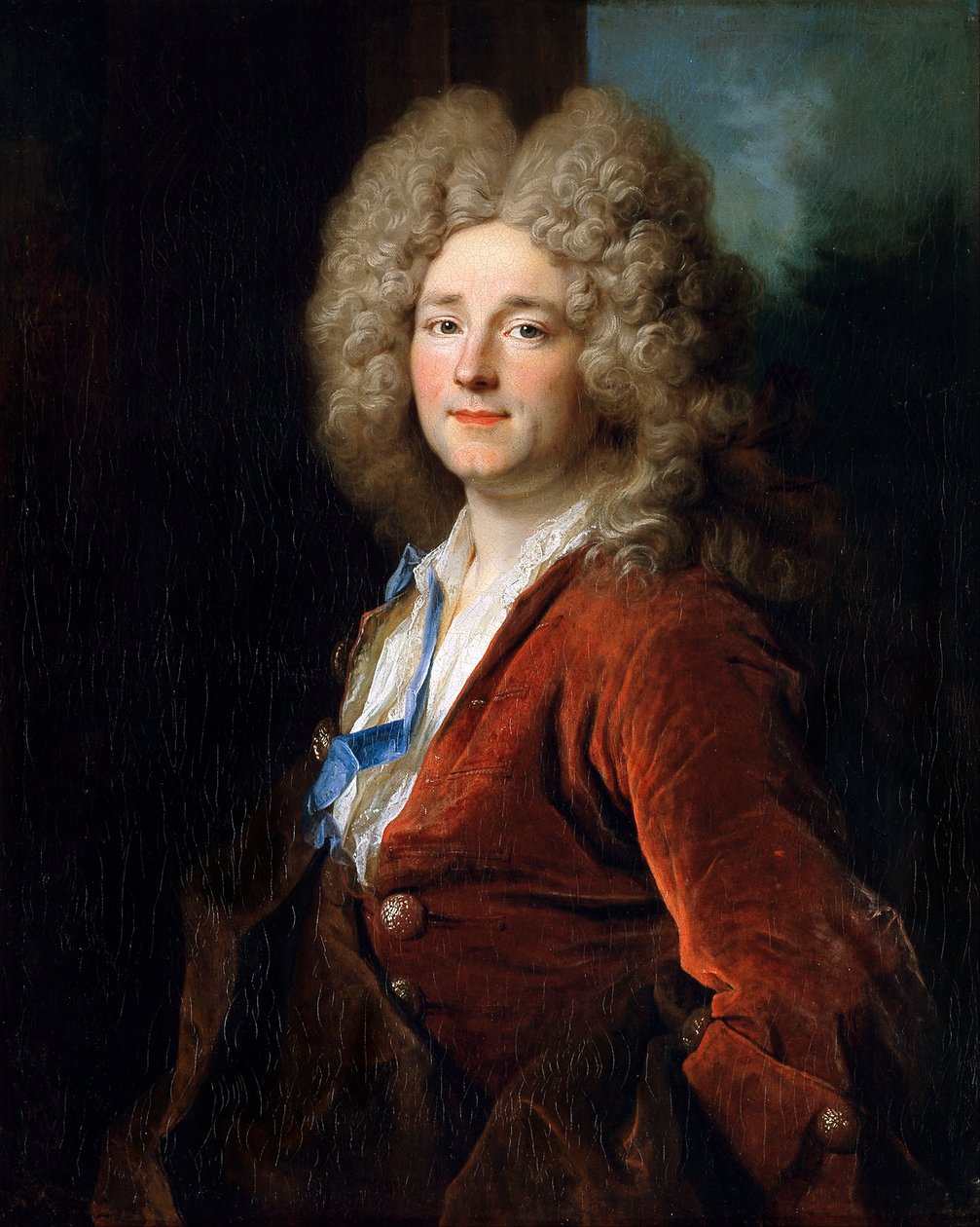 Portret van een man door Nicolas de Largillière