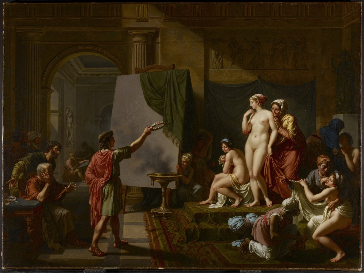 Zeuxis Kiest zijn Modellen, 1797 door Nicolas Andre Monsiau