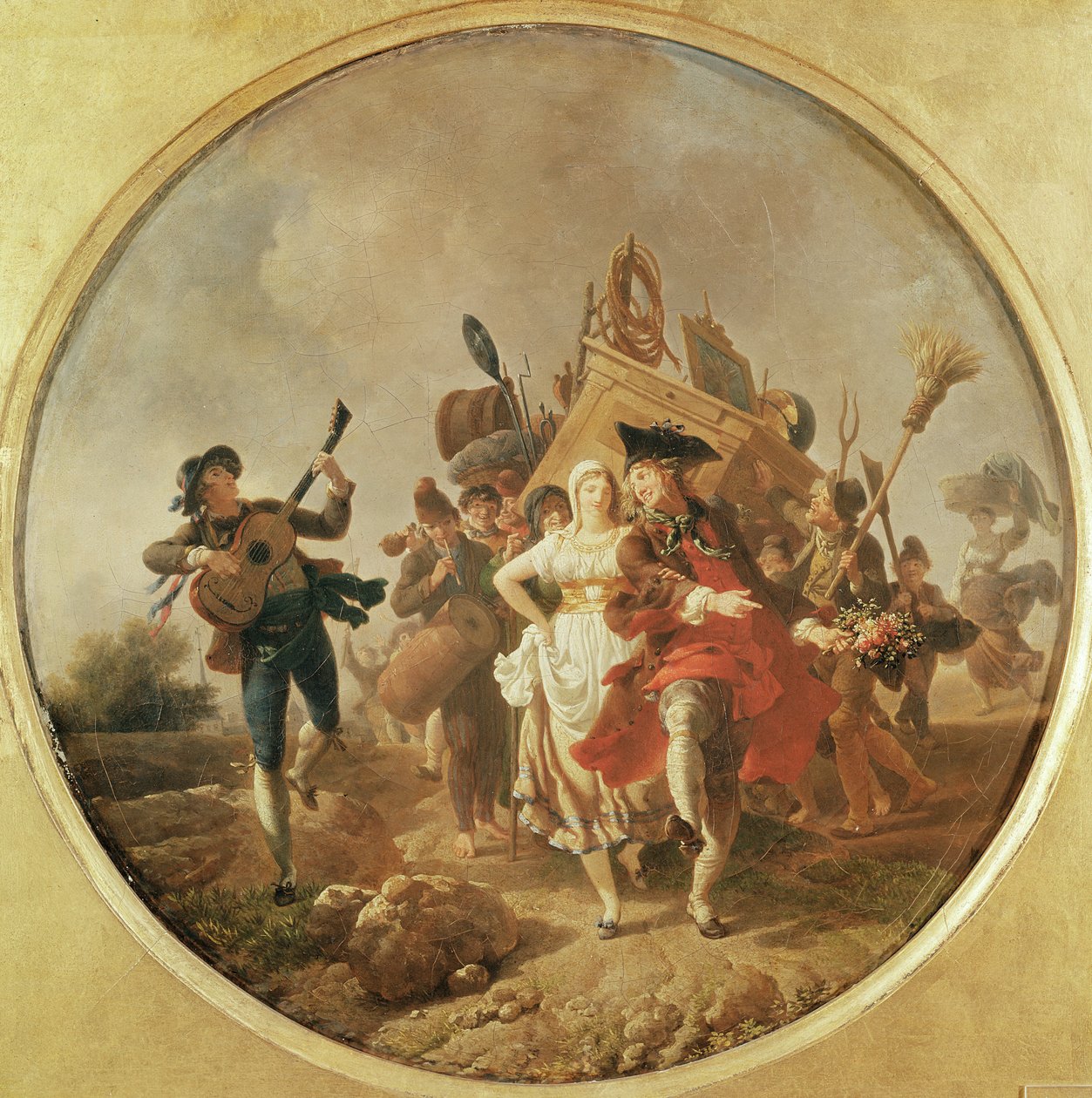 Terug van de bruiloft door Nicolas Antoine Taunay