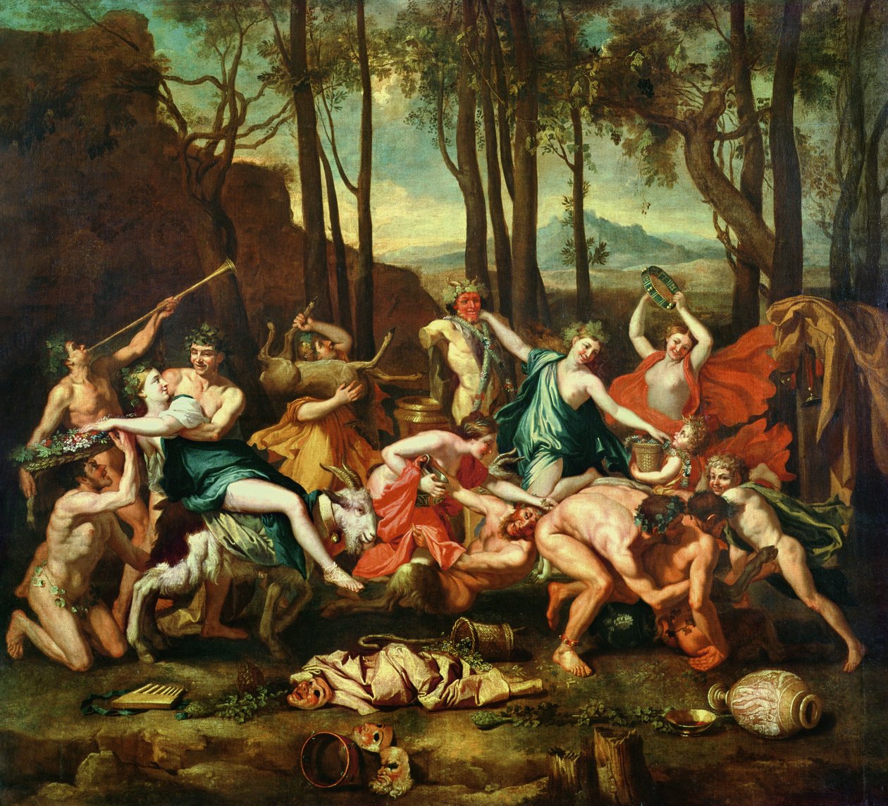 De Triomf van Pan door Nicolas Poussin
