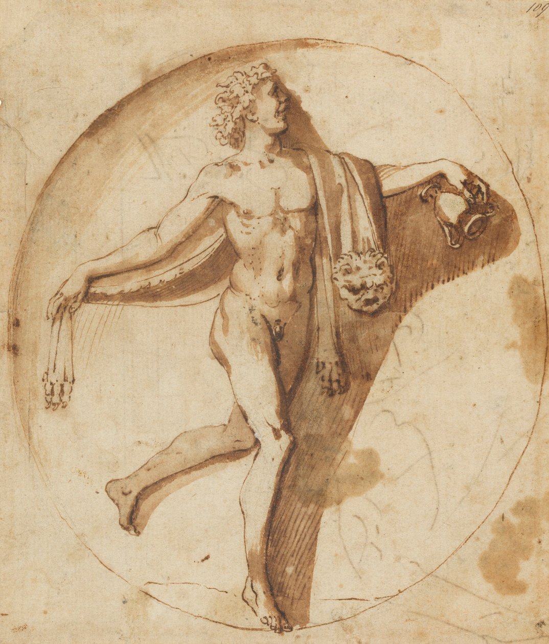 Aanbidder van Bacchus, ca. 1640 door Nicolas Poussin