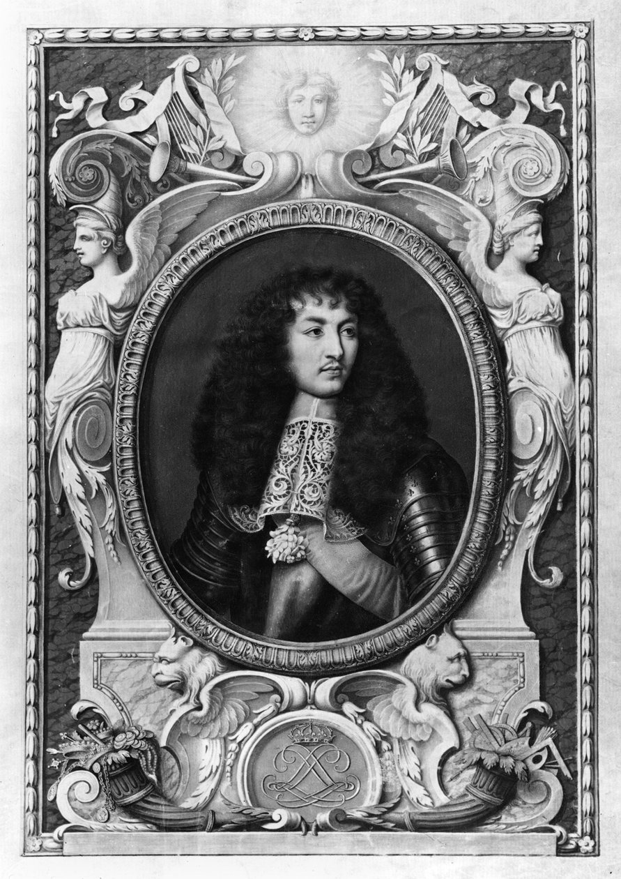 Medailleportret van Lodewijk XIV (1638-1715) door Nicolas Robert